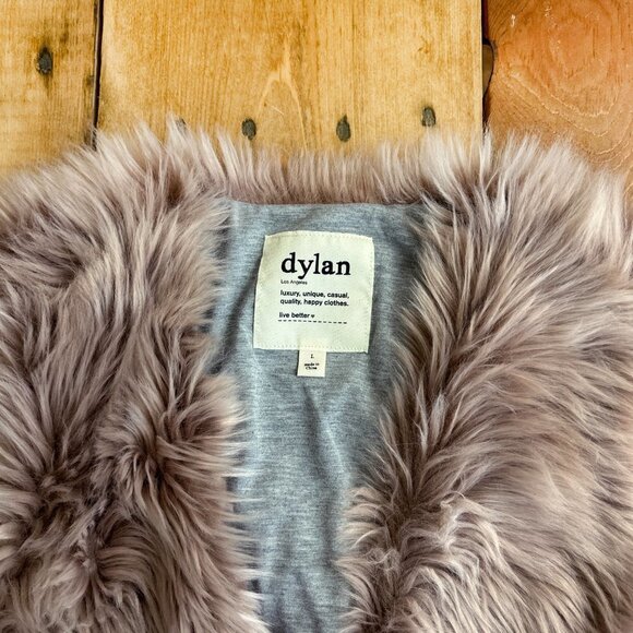 Dylan Faux Fur Vest L Champagne Warm Womens - Picture 3 of 8